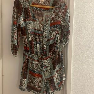 Adorable ruffle edge romper